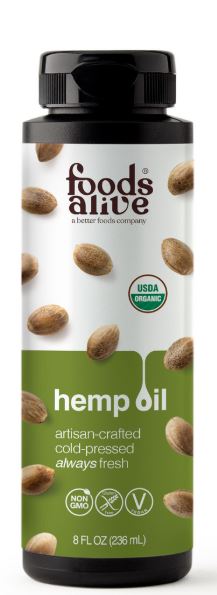 Food's Alive Hemp Seed Oil Organic 8 oz (236 ml)