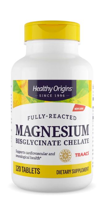 Healthy Origins Magnesium Bisglycinate Chelate 100 mg 120 Tablets