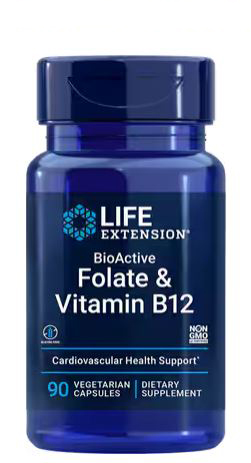 Life Extension Folate & Vitamin B12 90 vcaps