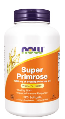 NOW Super Primrose 1300 mg 120 Softgels