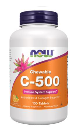 NOW Chewable C-500 Orange 100 Tablets