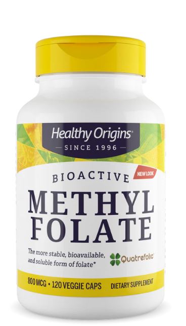 Healthy Origins Methyl Folate 800 mcg 120 vcaps