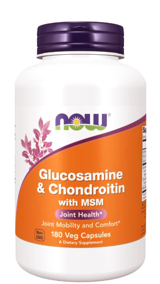 NOW Glucosamine & Condroitin with MSM 180 vcaps