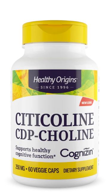 Healthy Origins Citicoline CDP-Choline 250 mg / 60 vcaps