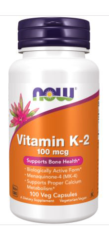 NOW Vitamin K-2 100 mcg 100 vcaps