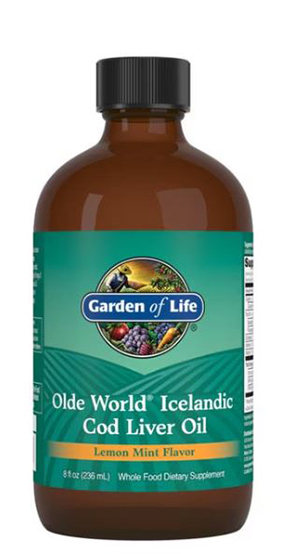 GL-Olde World Icelandic Cod Liver Oil Lemon Mint 8 fl oz. (236 ml)