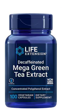 Life Extension Mega Green Tea Extract Decaffeinated (EGCG) 725 mg 100 vcaps