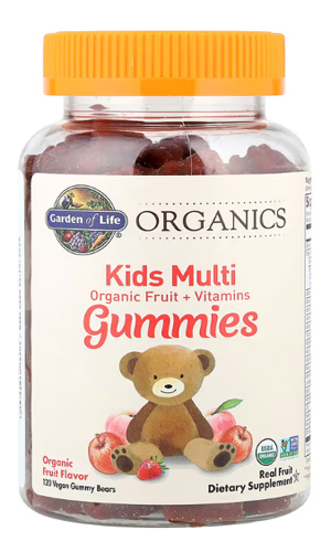 GL-Organics Kids Multi Gummies Organic Fruit 120 Gummy Bears