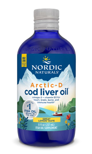 Omega oil, Arctic-D Cod Liver Oil (Lemon) 8 oz