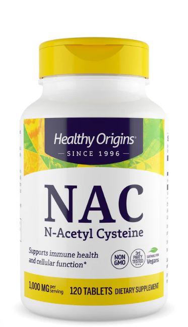 Healthy Origins NAC (N-Acetyl Cysteine) 500 mg 120 tabs