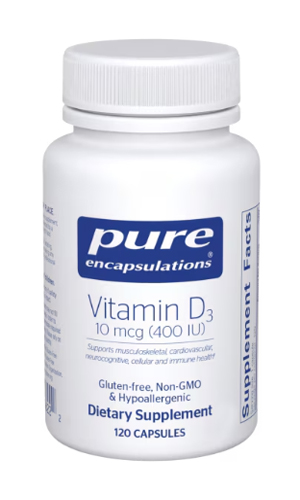 Vitamin D3-PURE 10 mcg (400 IU) 120 vcaps