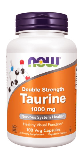 NOW Taurine Double Strength 1000 mg 100 vcaps