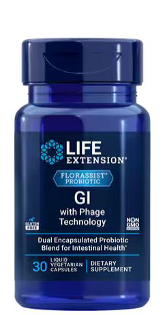 Life Extension FLORASSIST Probiotic GI with Phage Technology 30 liquid vcaps