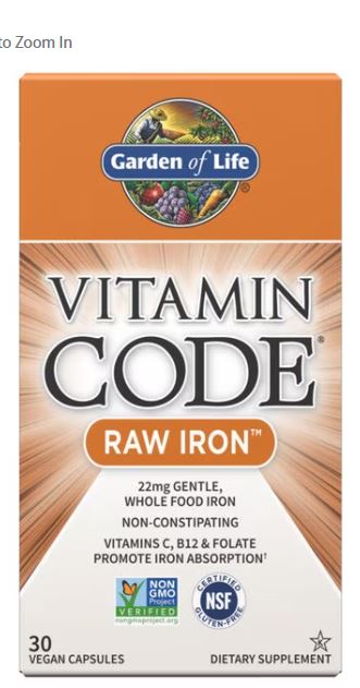 GL-Vitamin Code RAW Iron 30 vcaps