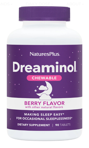 NaturesPlus Dreaminol Chewable Berry Flavor 90 Tabs