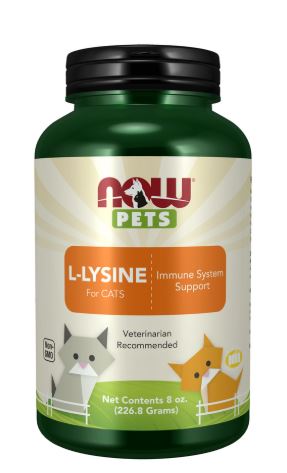 NOW Foods Pets L-Lysine for Cats Powder 8 oz (226.8 g)