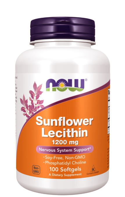 NOW Sunflower Lecithin 1200 mg 100 softgels