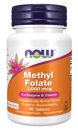 NOW Methyl Folate 1,000 mcg 90 Tabs